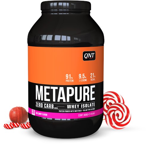 QNT Metapure Whey Protein Isolate - Eiwit Poeder - 908 gr - Red Candy