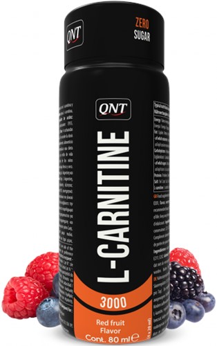 QNT L-Carnitine 3000 mg - 12 x 80 ml - Red Fruits