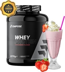 Empose Nutrition Whey Protein - Eiwit Poeder - Aardbei - 2270 gram