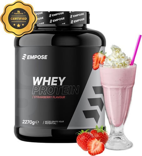 Empose Nutrition Whey Protein - Eiwit Poeder - Aardbei - 2270 gram