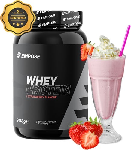 Empose Nutrition Whey Protein - Eiwit Poeder - Aardbei - 908 gram