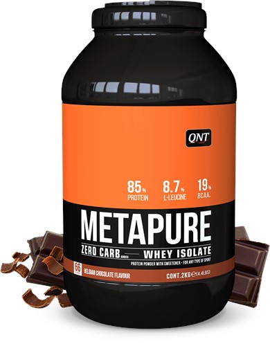 QNT Metapure Whey Protein Isolate - Eiwit Poeder - 2000 gr - Belgian Chocolate