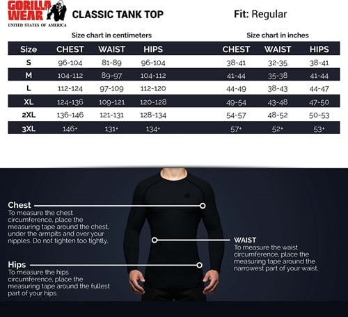 Gorilla Wear Classic Tank Top Zwart/Goud