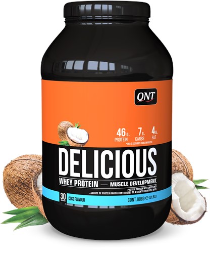 QNT Delicious Whey Protein - Eiwit Poeder - 908 gr - Coconut