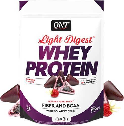 QNT Light Digest Whey Protein - Eiwit Poeder - 500 gram - Cuberdon
