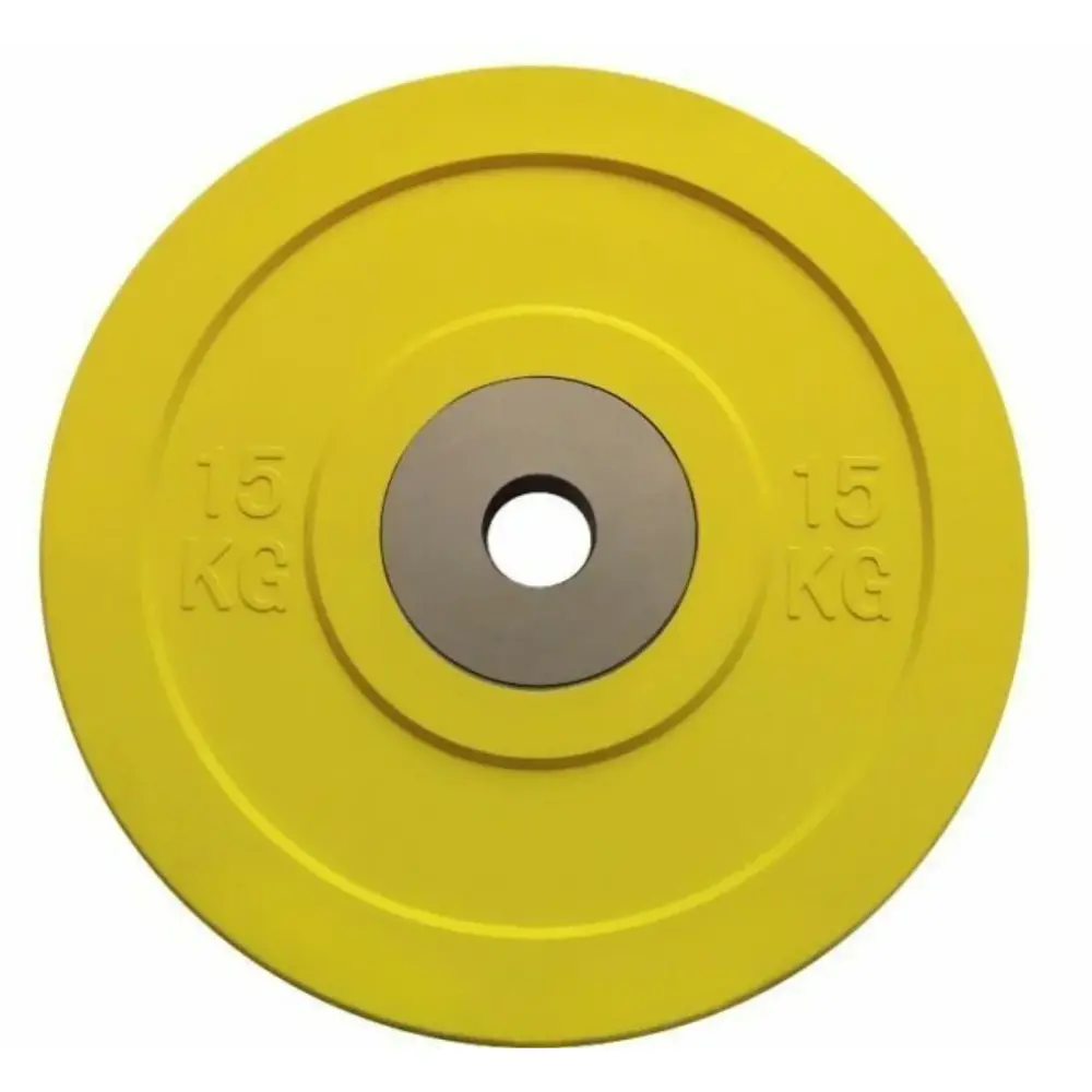 Toorx Fitness Bumper Plate - Olympische Halterschijf - 15 kg