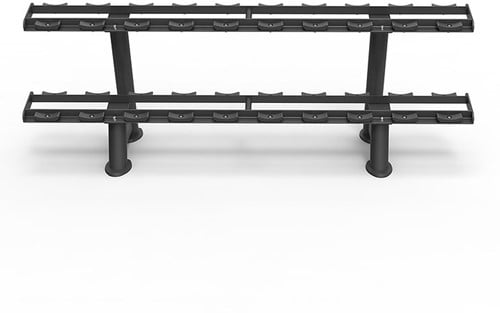 Spirit Fitness Two Tier Dumbbell Rack - 2-laags Dumbbell Opbergrek-2