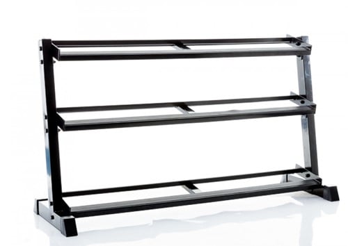 Muscle Power  3-laags Opbergrek voor Dumbbells - Zwart