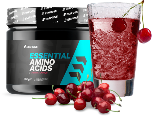 Empose Nutrition EAA Poeder - Essentiële Aminozuren - 360 gr - Kers