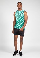 Gorilla Wear Easton Tank Top - Groen/Wit-3
