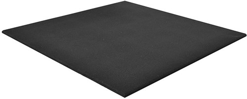 Rubber Ecoline Vloer - 100 x 100 x 2 cm - Zwart