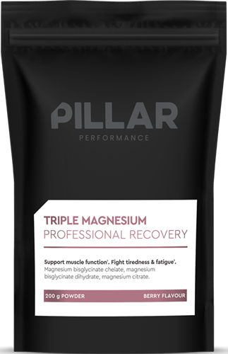 PILLAR Performance Triple Magnesium Poeder - 200 gr - Berry