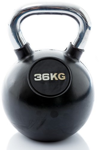 Muscle Power Rubberen Kettlebell - 36 kg