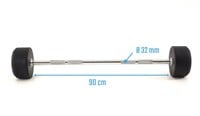 Muscle Power Vaste Halterstang Rubber - 30 kg-2