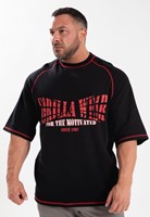 Gorilla Wear Finley Oversized T-shirt - Zwart/Rood - 3XL