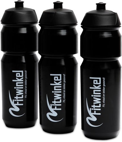 Fitwinkel Bidon - 750 ml - Zwart-3