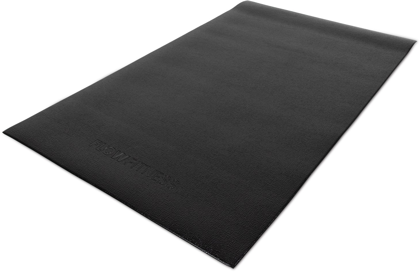 innhom Vloerbeschermingsmat, fitnessapparatuur, fitnessmat, antislip, zeer duurzame onderlegmat, beschermmat voor loopbanden, 304 x 182 x 0,7 cm, zwart