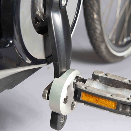 FOM Crankverkorter - Pedaalarm Voor Links & Rechts - Per Stuk - Zilver Aluminium 