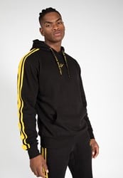 Gorilla Wear Banks Oversized Hoodie - Zwart/Geel
