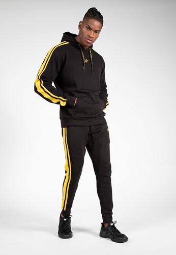 Gorilla Wear Banks Oversized Hoodie - Zwart/Geel-3