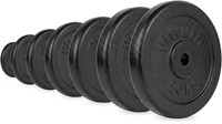 VirtuFit Gietijzeren Halterschijf - Halter gewicht - 30 mm - 15 kg - Zwart-2