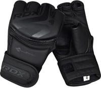 RDX Sports F15 Noir MMA Grappling Gloves - Zwart - M