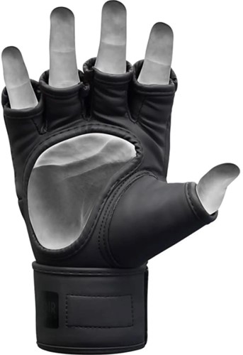 RDX Sports F15 Noir MMA Grappling Gloves - Zwart-3