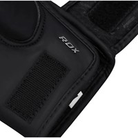 RDX Sports F15 Noir MMA Grappling Gloves - closeup logo