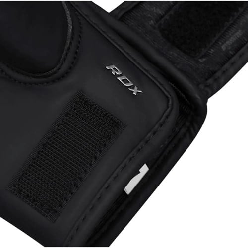 RDX Sports F15 Noir MMA Grappling Gloves - closeup logo