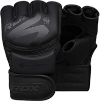 RDX Sports F15 Noir MMA Grappling Gloves - voor en achter