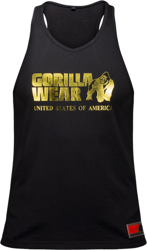 Gorilla Wear Classic Tank Top Zwart/Goud