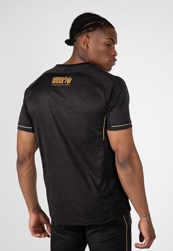 Gorilla Wear Fremont T-shirt - Zwart/Goud-2
