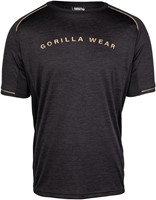 Gorilla Wear Fremont T-shirt - Zwart / Goud