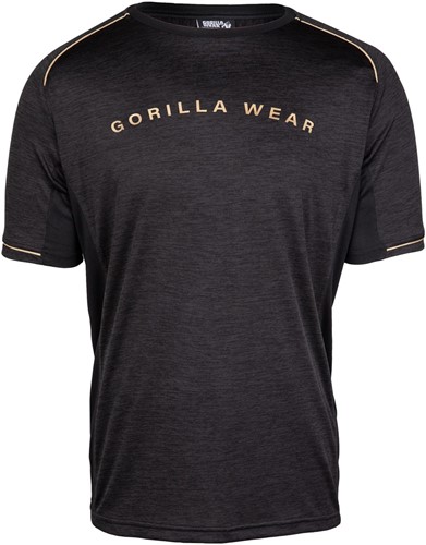 Gorilla Wear Fremont T-shirt - Zwart / Goud