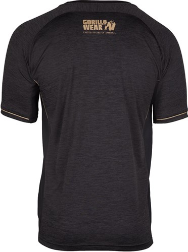 Gorilla Wear Fremont T-shirt - Zwart / Goud