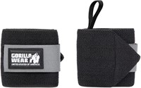 Gorilla Wear Basic Wrist Wraps - Zwart/Grijs