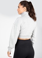 Gorilla Wear Ocala Cropped Half-Zip Sweatshirt - Grijs-2