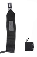 Gorilla Wear Basic Wrist Wraps - Zwart/Grijs-2