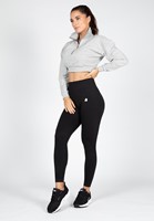 Gorilla Wear Ocala Cropped Half-Zip Sweatshirt - Grijs-3