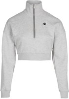 Gorilla Wear Ocala Cropped Half-Zip Sweatshirt - Grijs