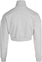 Gorilla Wear Ocala Cropped Half-Zip Sweatshirt - Grijs