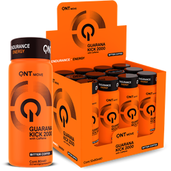 QNT Guarana Kick 2000 mg - Bitter Coffee - 12 x 80 ml