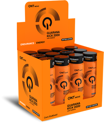 QNT Guarana Kick 2000 mg - Bitter Coffee - 12 x 80 ml-2