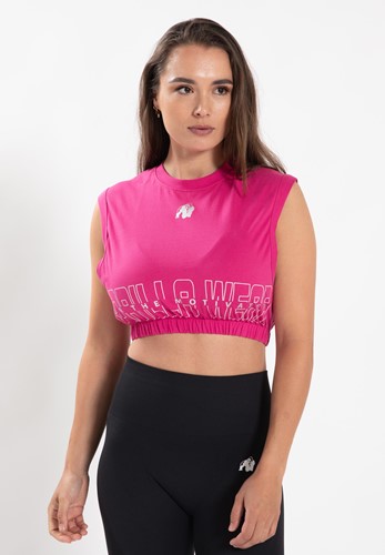 Gorilla Wear Albion Oversized Crop Top - Roze