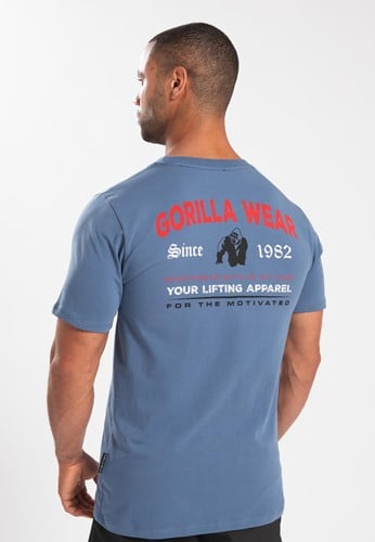 Gorilla Wear Warren T-shirt - Coronet Blauw