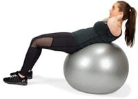 VirtuFit Anti-Burst Fitnessbal Pro - Gymbal - Swiss Ball - met Pomp - Grijs - 75 cm-3
