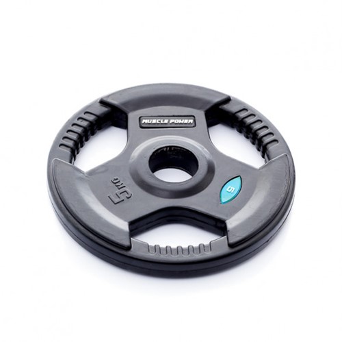Muscle Power Rubberen Halterschijf - 50 mm - 5 kg