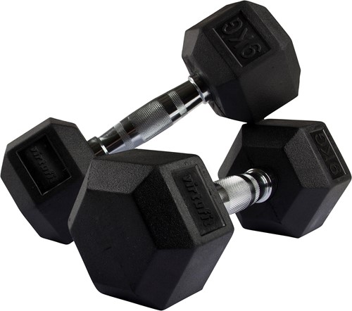 VirtuFit Hexa Dumbbell Pro - 9 kg - Per Stuk-2