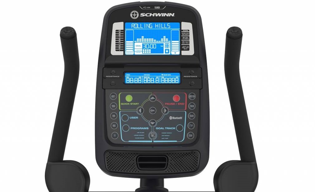 Schwinn 570U Hometrainer met Bluetooth trainingsschema |
