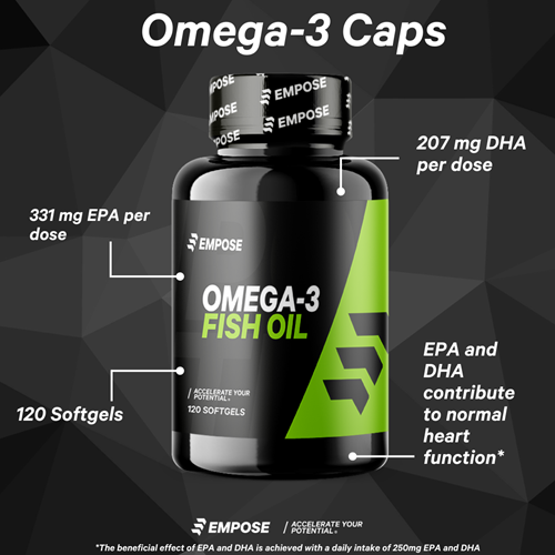 Empose Nutrition Omega-3 / Visolie Caps - Essentiele vetzuren - 120 Capsules-3